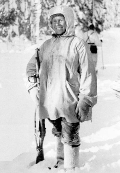 Simo Haya, Finnish Sniper and holder of the world record for most sniper kills in a major war.