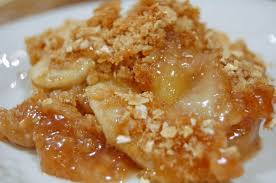 There is nothing better than a hot apple crisp coming right out of the oven the flavor of those apples will make you want some more.