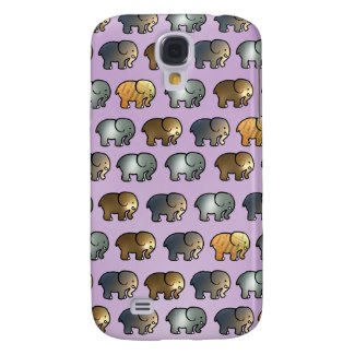 The metallic elephants, here seen on a Samsung S4 case are less successful.
