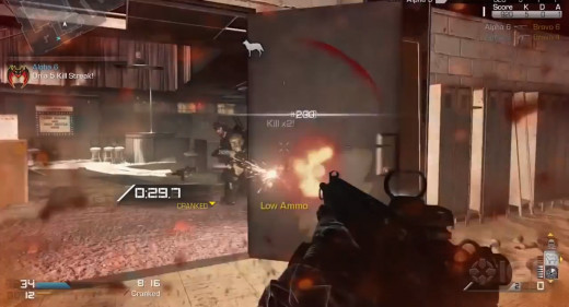 A snapshot of some Call of Duty: Ghosts gameplay. Credit for this image belongs to Activision and IGN for the gameplay. 