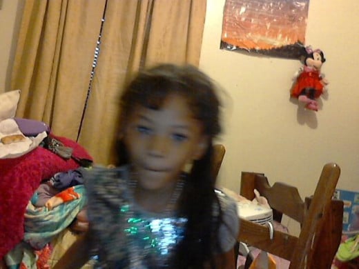 Maria Being Silly at 5.
