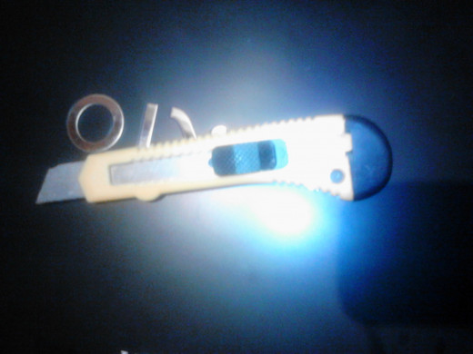 Now you need one cutter knife.