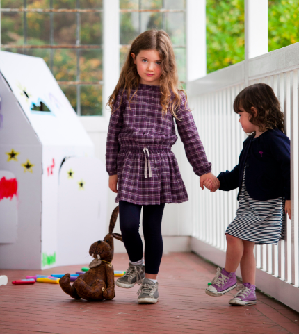 The Willow collection includes some creative play elements in cardboard: toys designed to be low-tech alternative that still focus little hands on hand/eye coordination 