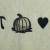 A closeup of the reversed transfer created with Sulky pens. A closeup of the reversed transfer created with Sulky pens.