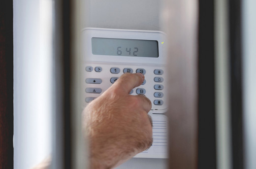 Arming a burglar alarm system