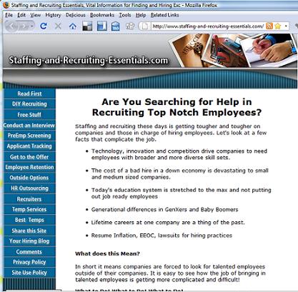 Staffing and Recruiting Essentials Home Page