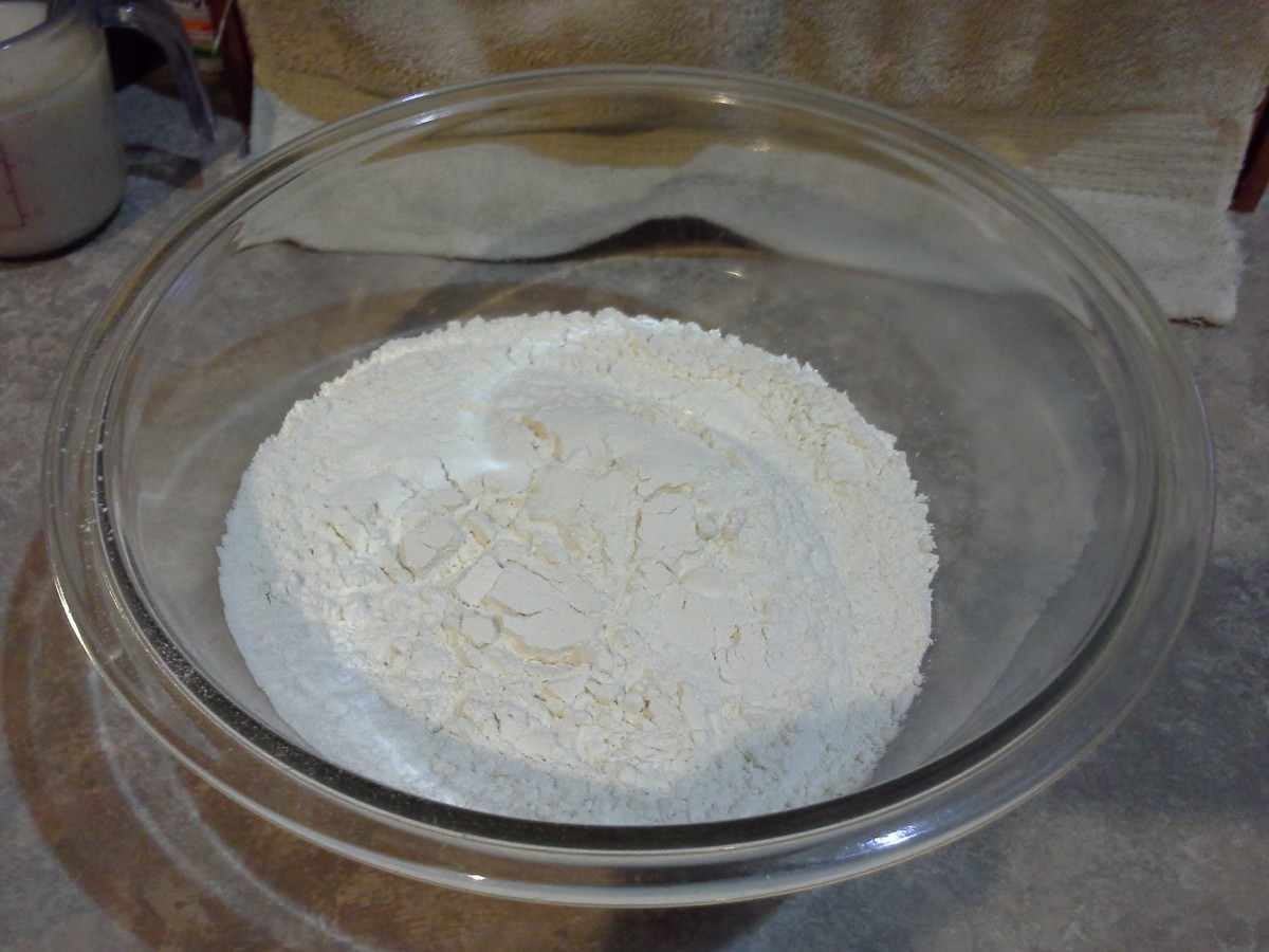 Step One: Mixing dry ingredients