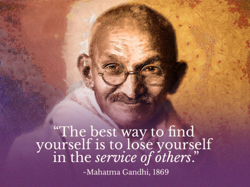 When in doubt, check with Gandhi!