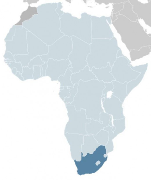 Lesotho - The small power-blue dot in the middle of South Africa 