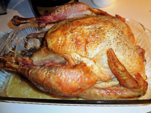 No butter was used in the baking of this bird.