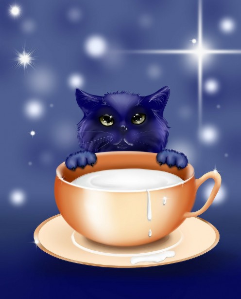 Kitten Illustrations Story Design Animals Card