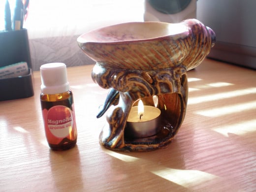 Oil burners are a common way that essential oils are used at home. 