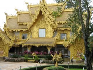 The Golden Temple. Thailand was formerly called Siam.