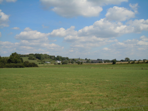 Belgian village of Sterpenich viewed from the south-west