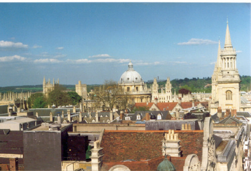 Oxford. From Carfax Tower, looking generally east.