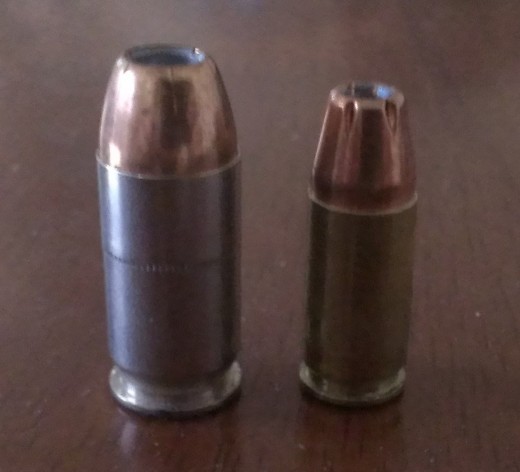 .45 ACP JHP and 9mm Luger JHP