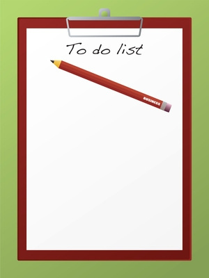 Write the list at the start of your day!