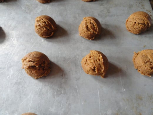 Step 6: Roll tablespoons of dough into balls