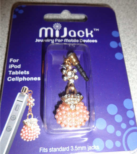 MiJack Jewelry for Mobile Devices - Pink Purse