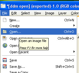 drop down menu