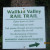 A sign at the Binnewater end of the rail trail. A sign at the Binnewater end of the rail trail.