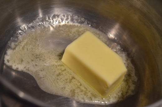 Step 1: Melt your butter in your pan