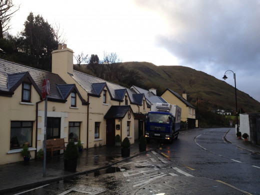 Small Village of Leenane in County Galway