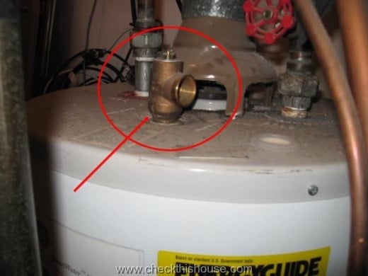 Is the discharge tube missing from your hot water tank.  Many are and it is dangerous.