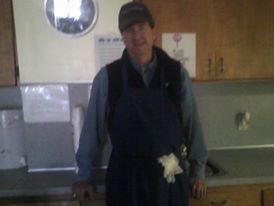 This is Mr. Russell he oftentimes volunteers his time and energy at the food pantry. He will fill in wherever needed.