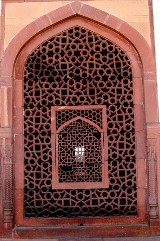 Jali work of Humayun's tomb, Delhi