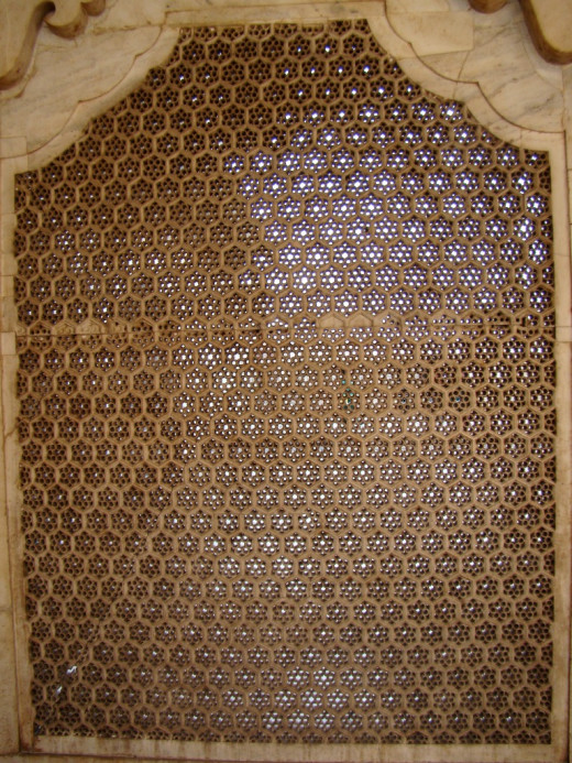 Jali work of Agra Fort 2