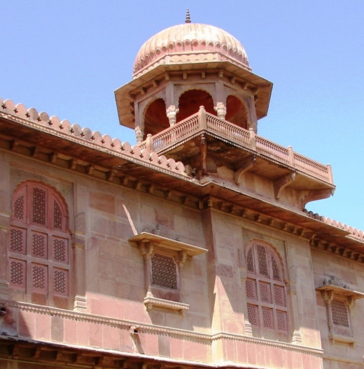 ali work of Lalgad Palace, Bikaner, Rajsthan