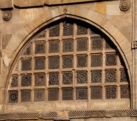 Jali work of Sidi Sayeed Mosque; Ahmedabad, Gujarat 3