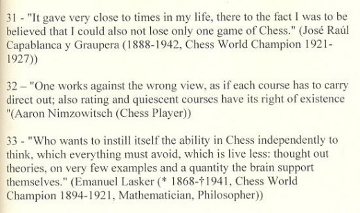 Famous Chess quotes from famous players