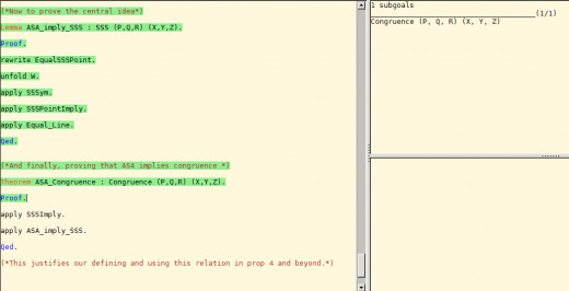 An example from my first real Coq program.