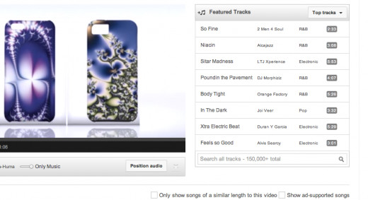You can choose from the most popular tracks, or search for something more specific.  If you don't want ads, make sure you you deselect the "show ad-supported songs" box.