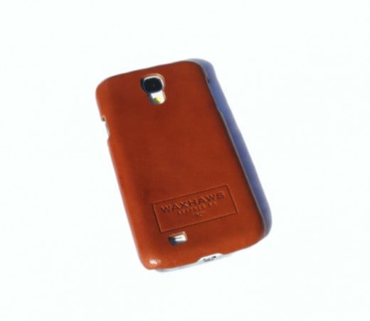 Brown tanned leather Galaxy S4 cover