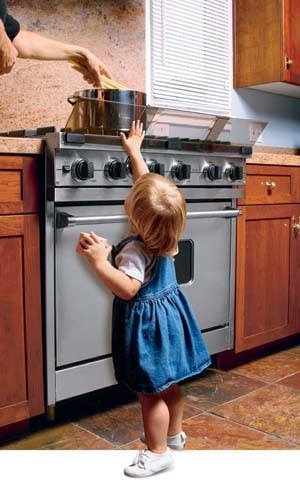 Children should not be allowed near hot stoves.