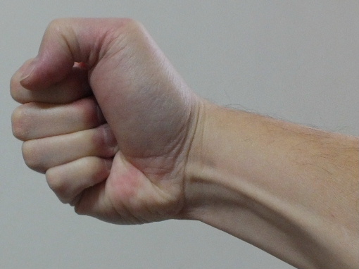 Angry fist.