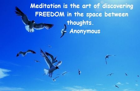 Meditation only means Freedom from thoughts!