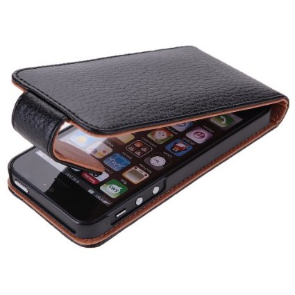 Leather Flip Case for iPhone 5S