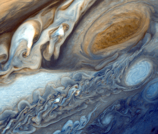 The Great Red Spot as Seen from Voyager 1