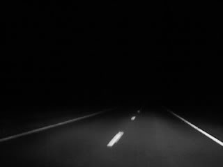 Lonely Highway at Night