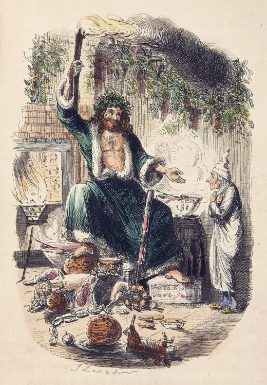 The Ghost of Christmas Present Illustrated by John Leech