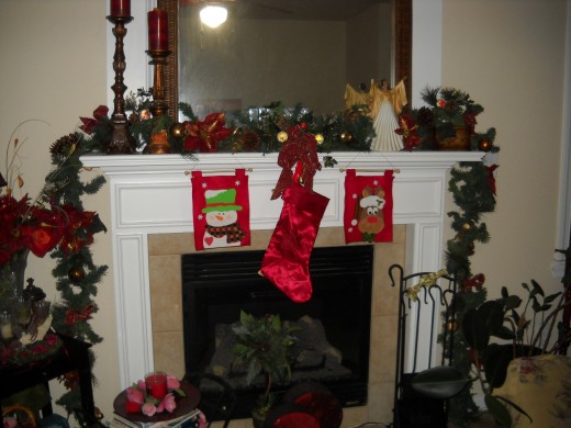 Fireplace mantle decor