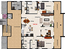 3,116 sq. ft. 2 Beds 2.5 Baths