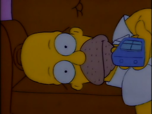 Homer's depression engulfs his entirety