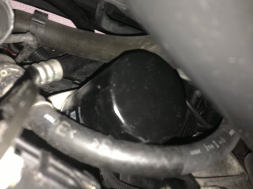 After thousands-of-miles eating "oil junk", used filters relish taking a leak on you.