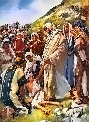 Jesus heals a demon posessed boy