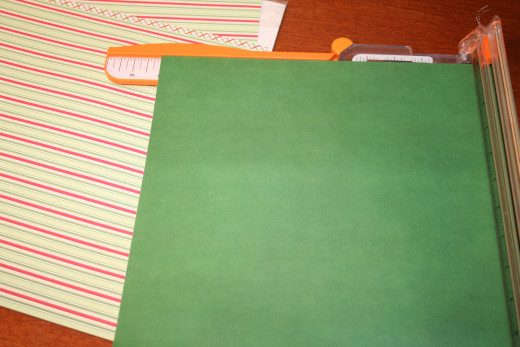 Set your paper trimmer to 10" and cut on two sides.